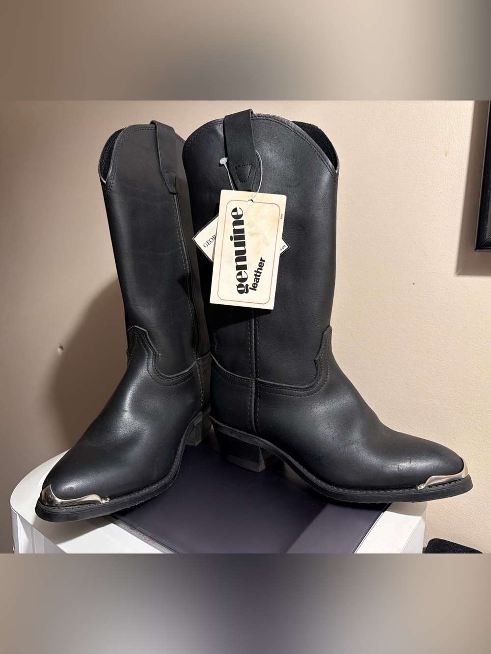 Durango Women’s Black Leather Western Cowboy Boots US 5 NWT